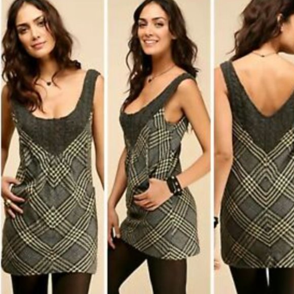 Free People Dresses & Skirts - free people sleeveless houndstooth dress w/pockets